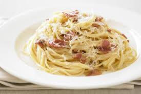 Carbonara Cream sauce, mozarrella and bacon